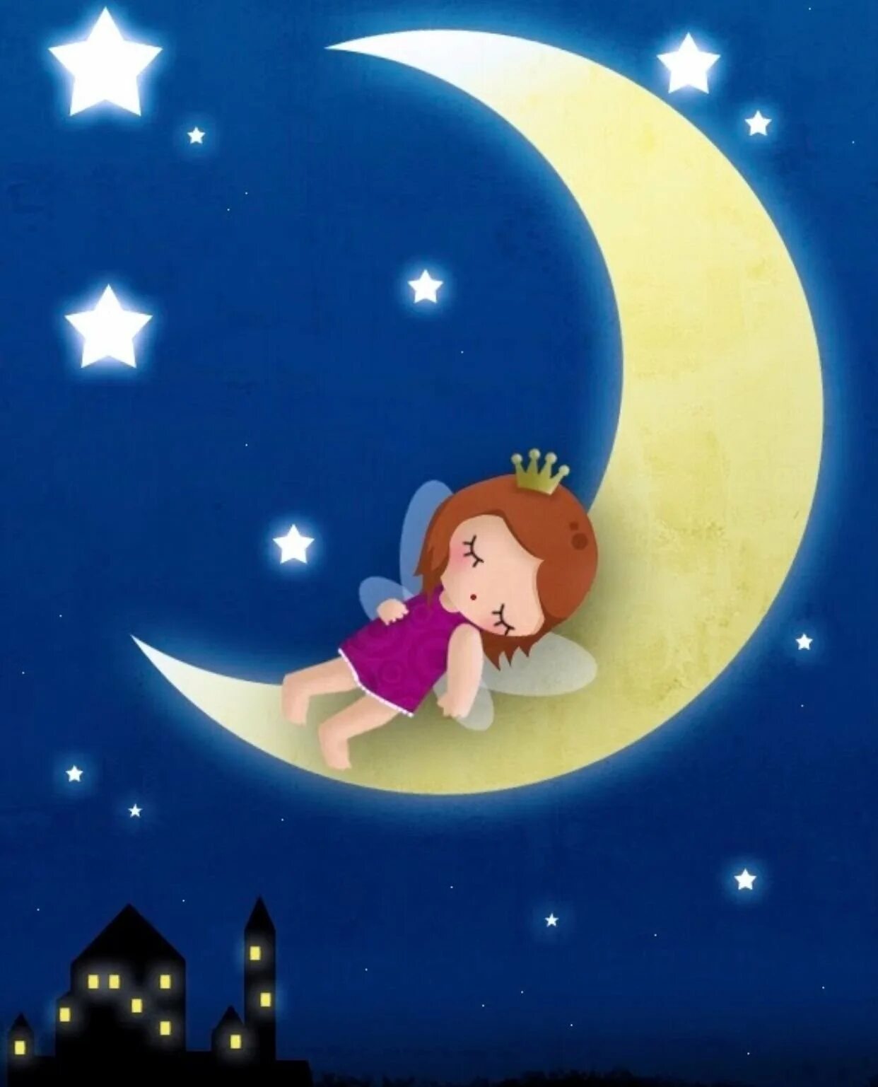 Нарисовать спокойной ночи. Открытки спокойной ночи. Ночные детские иллюстрации. Детские сны. Сказочный сон.