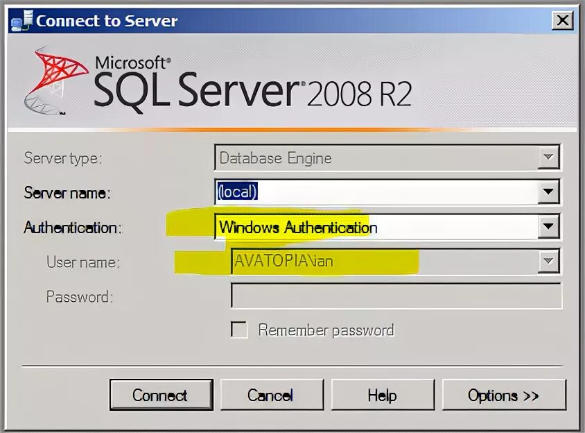 Версия sql. Mssql connect with windows authentication.