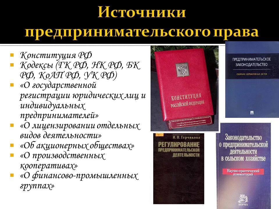 Предпринимательское право источники. Предпринимательское право относится к частному