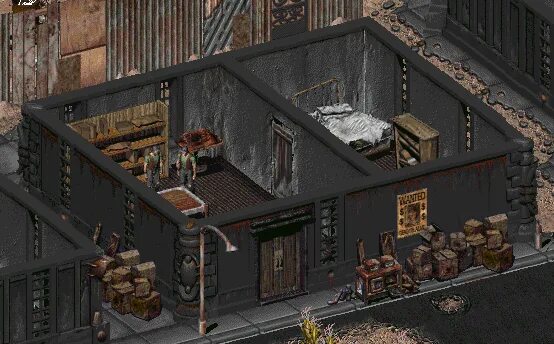 Локация фоллаут 2. Fallout кламат. кламат fallout 2. фоллаут 2 братья дантоны. здания из fallout 2.