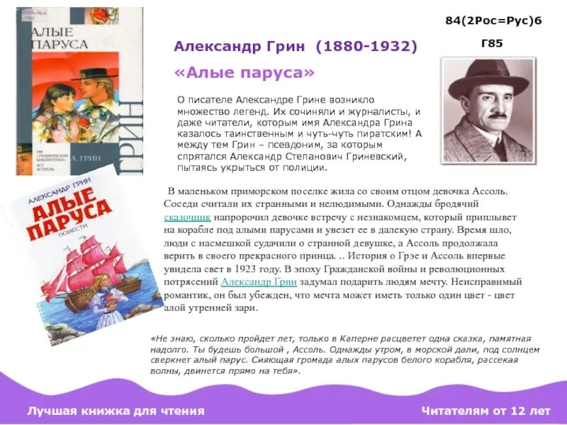 Алые паруса грин краткое содержание по главам. Пересказ рассказа Алые паруса Грин. Краткое содержание книги Алые паруса Грин. Пересказ Алые паруса Грин 6 класс.