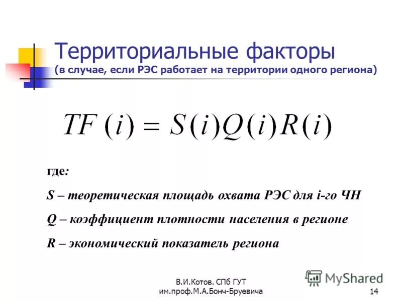 площадь охвата