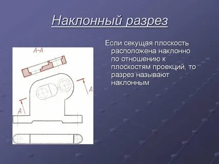 Где располагают разрезы