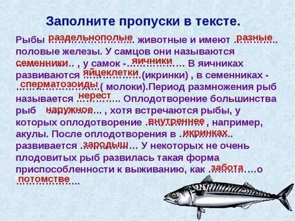 Половое созревание рыб