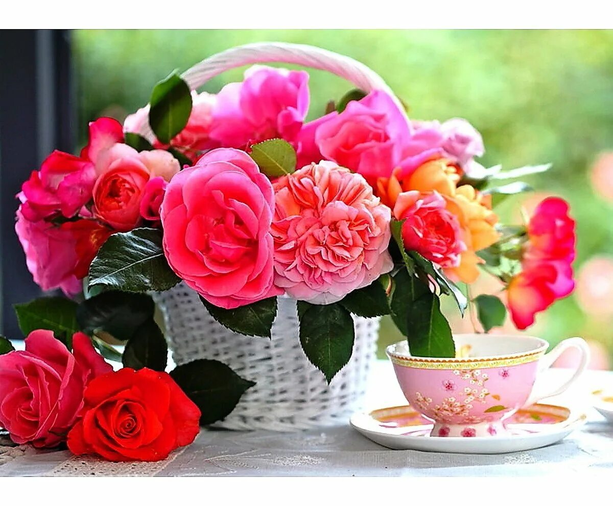 Прекрасного дня цветы картинки. Утренний букет. Утренние цветы. Цветы с пожеланиями хорошего дня. Красивый букет цветов для настроения.