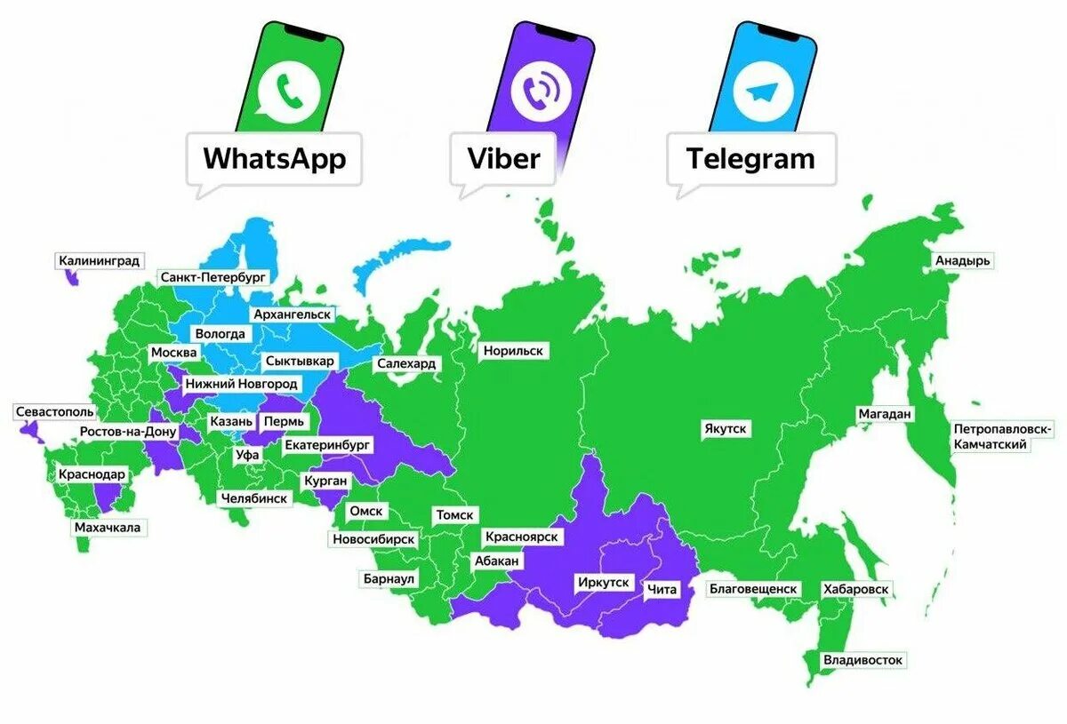 Тг каналы рф. Карта популярности мессенджеров в России. Самые популярные мессенджеры в России по регионам. Карта использования мессенджеров. Популярные мессенджеры в России 2021.