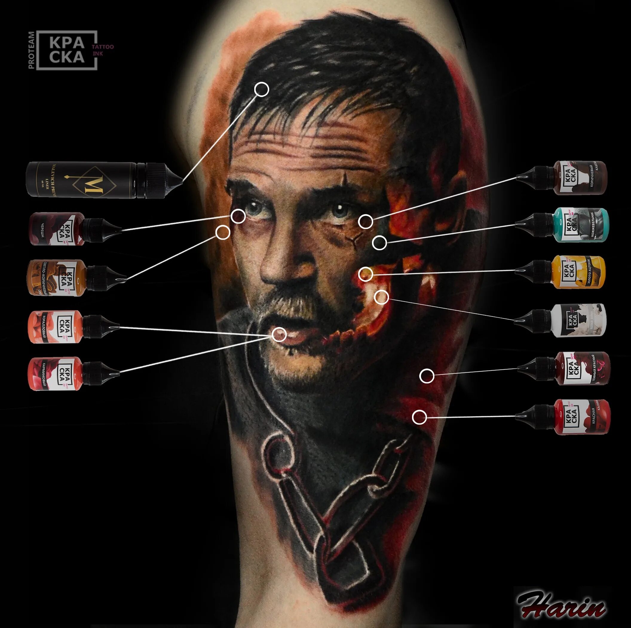 Разные цвета тату на коже. Краски для татуировки иглой. Пигменты eternal. Краска tattoo ink, летний, 15 мл. Тату краска краска.