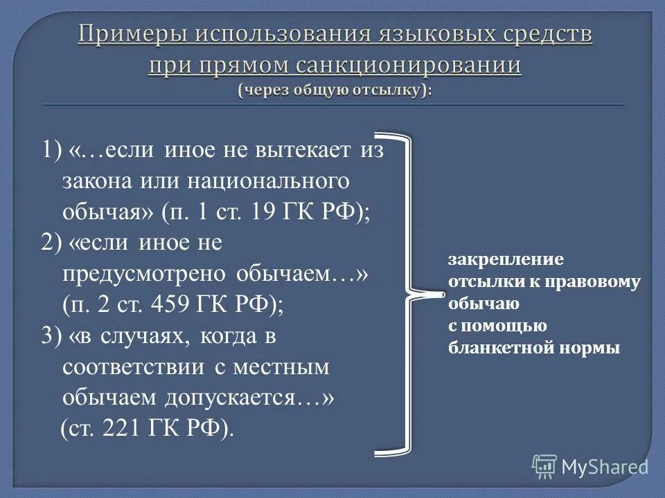 Гк рф если иное не предусмотрено