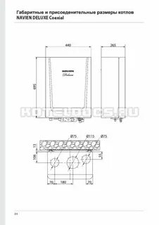Navien котел размеры