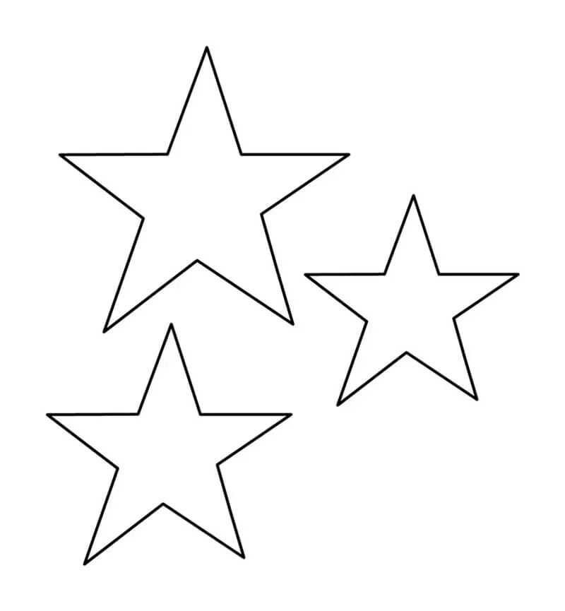 Large Star Template Printable Star template printable, Star template, Star color