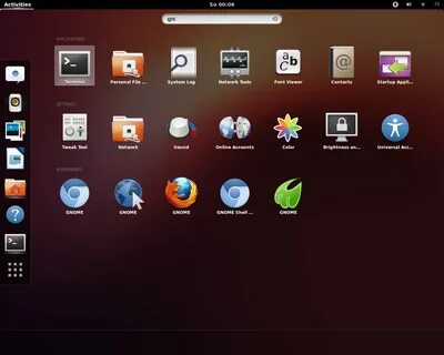 Интерфейс gnome