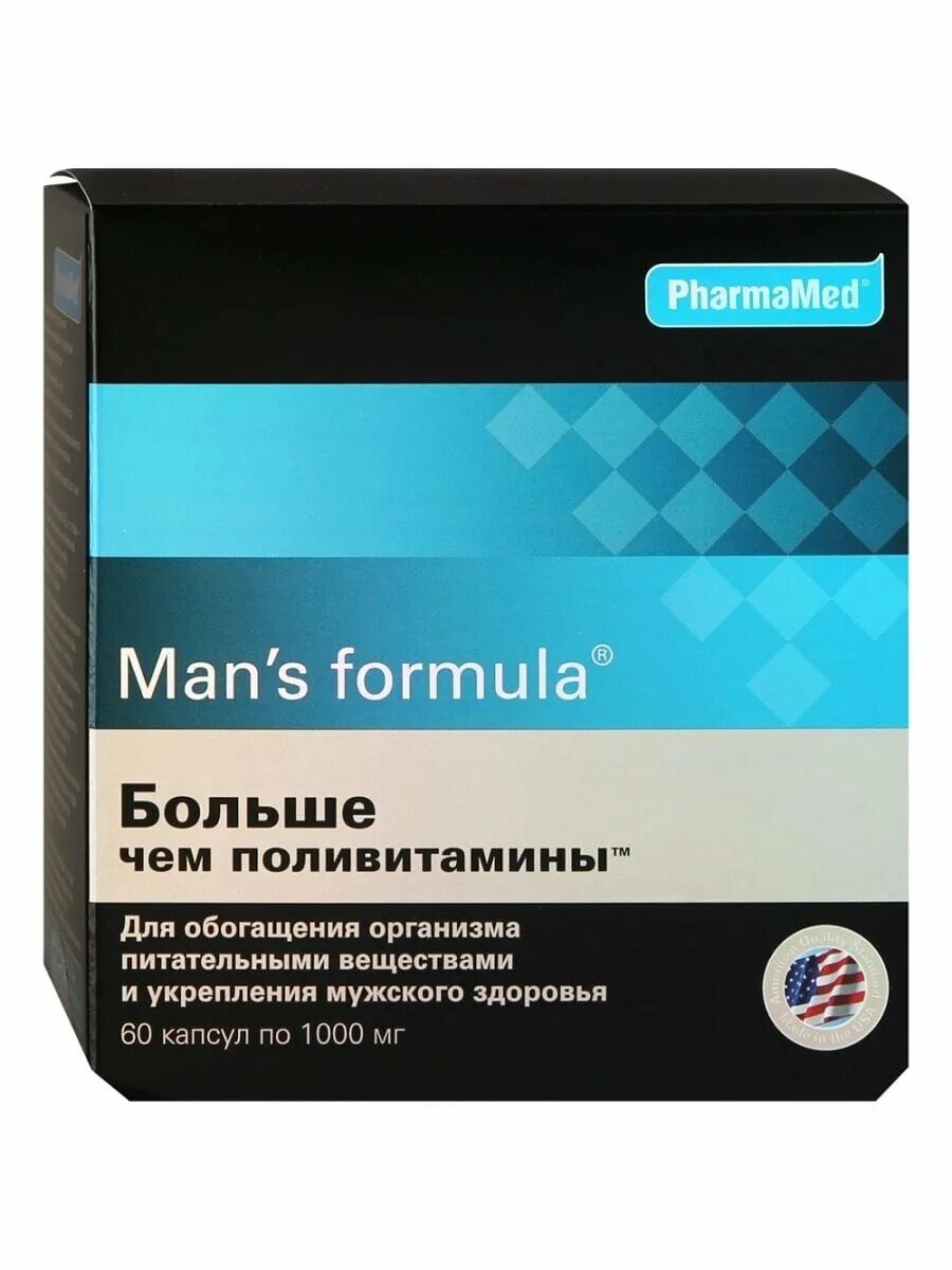 Men s Formula поливитамины. PHARMAMED man's Formula. БАД mans Formula. Мен-с формула больше чем поливитамины капс №60.