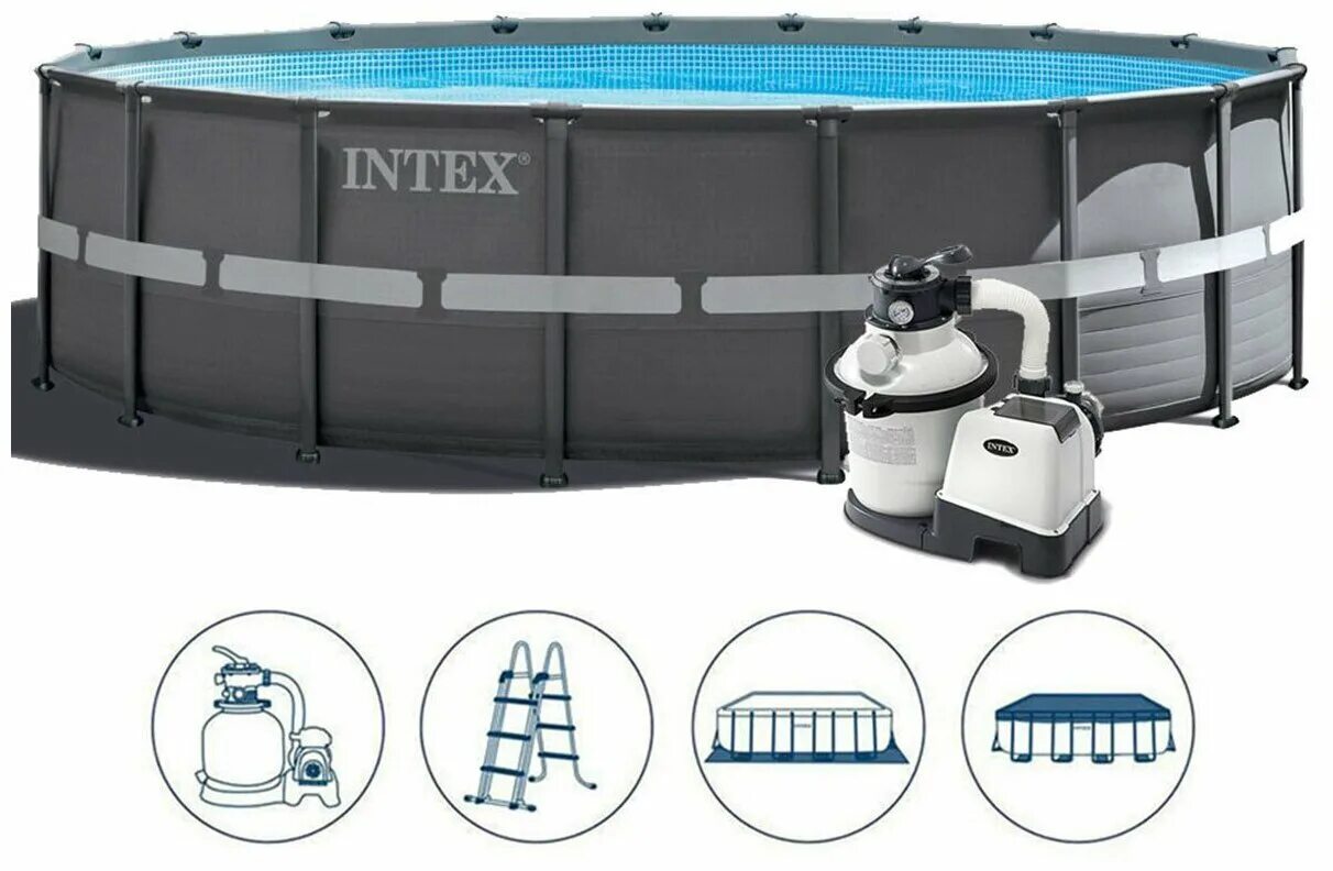 Бассейн каркасный intex ultra xtr. Бассейн Интекс 26326. Intex Ultra frame, 732х132 см +. Каркасный бассейн Intex Ultra frame XTR (круг) 4.88 x 1.22 м, артикул 26326. Бассейн Intex Ultra XTR frame 26326.