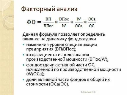 Изменение фондоотдачи основных фондов