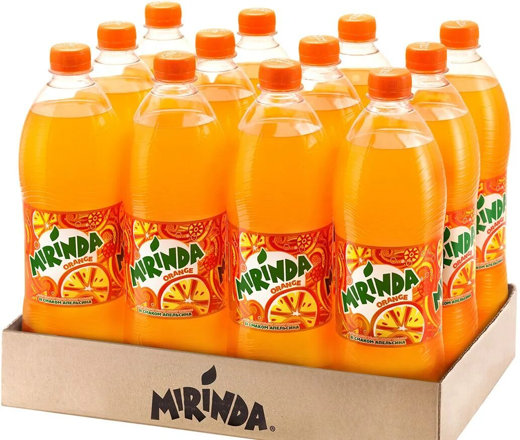 Миринда апельсин 1л. Напиток Миринда апельсин 1л. Лимонад добрый апельсин 1л. Упаковка лимонада.