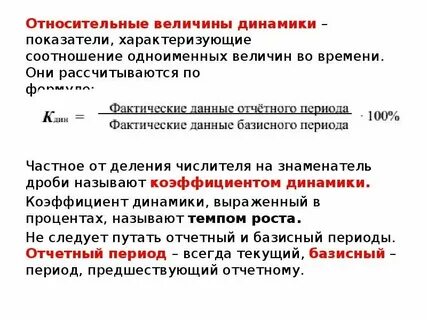 Цепная величина динамики