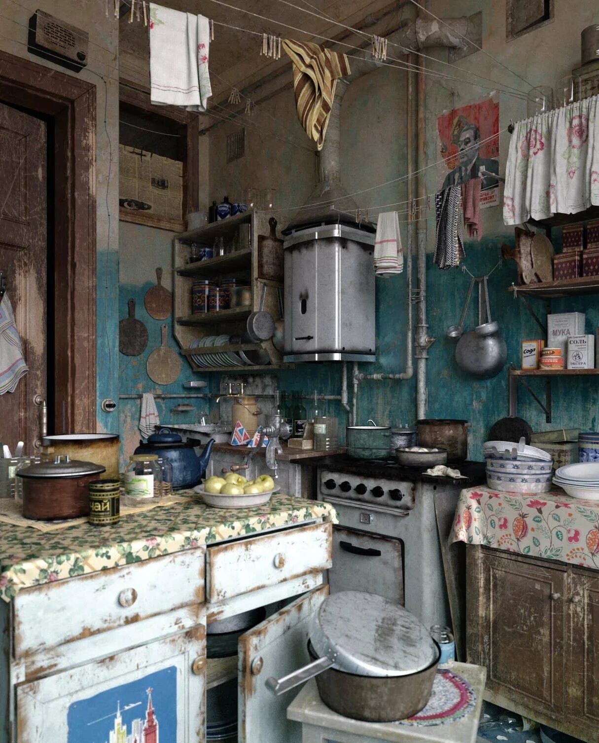 Коммуналка телефон. Кухня в Советской квартире. Кухня в Старом стиле. Кухня в стиле ретро. Советский интерьер.