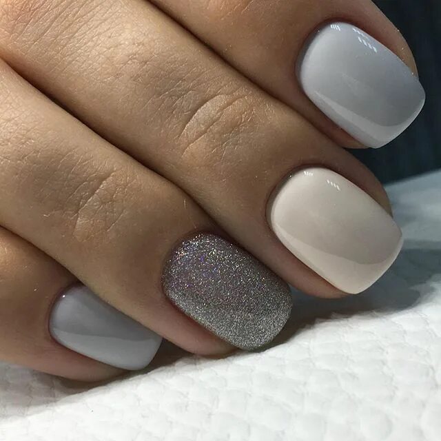 Серый маникюр - 100 фото маникюра серого цвета Manicure, Nail art designs, Nail 