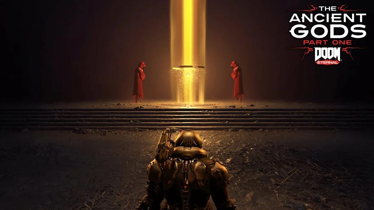Ancient gods испытания. Doom Eternal the Ancient Gods. Дум Этернал финальный босс ДЛС. Doom Eternal the Ancient Gods Part. Doom Eternal: the Ancient Gods – Part one.