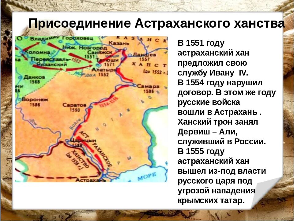 Казанское ханство 1552. 1558 Присоединение Астраханского ханства. Поход Ивана IV на Казань в 1552 г.. Какое отношение казанские