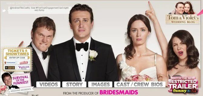 Where your husband five years ago. The five-year engagement. wedding disaster.