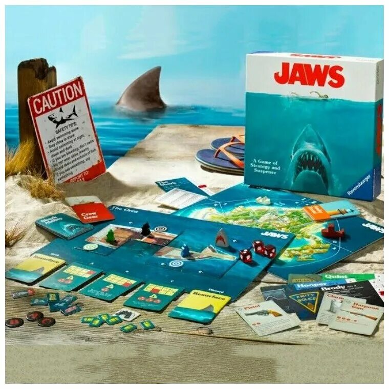 Игра челюсть купить. Ravensburger челюсти. Настольная игра челюсти. Jaws настольная игра. Ravensburger настольная игра.