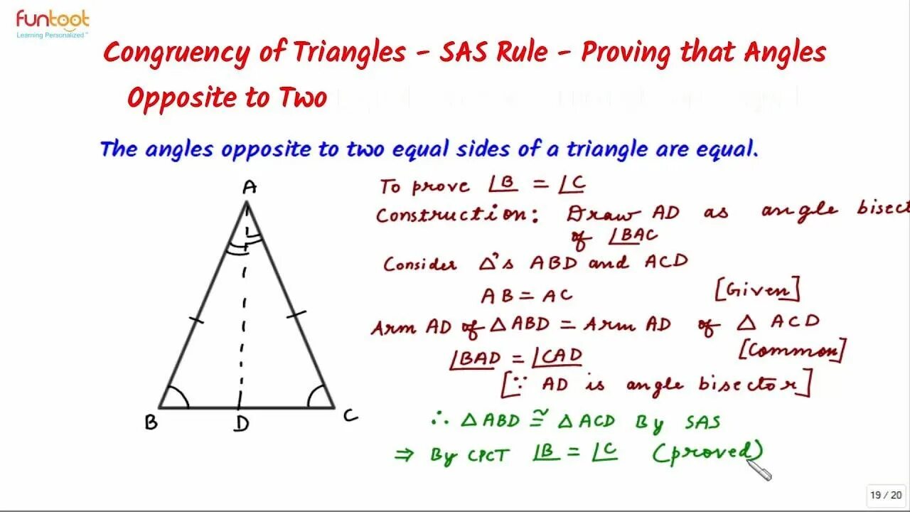 Equal triangles