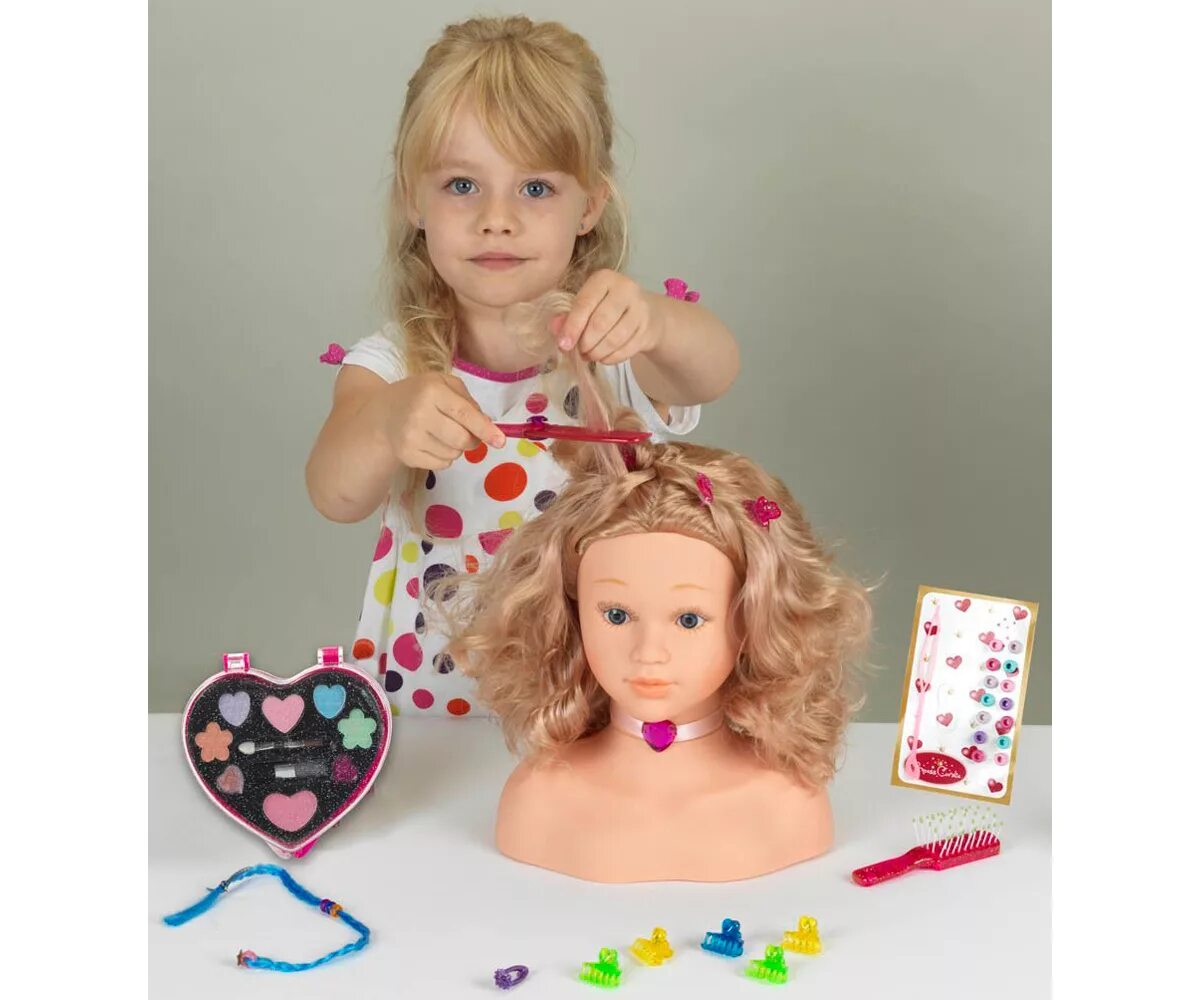 Купить головы игрушек. Klein Princess Coralie. Прически для кукол. Кукла для причесок и макияжа. Манекен для причесок детский.