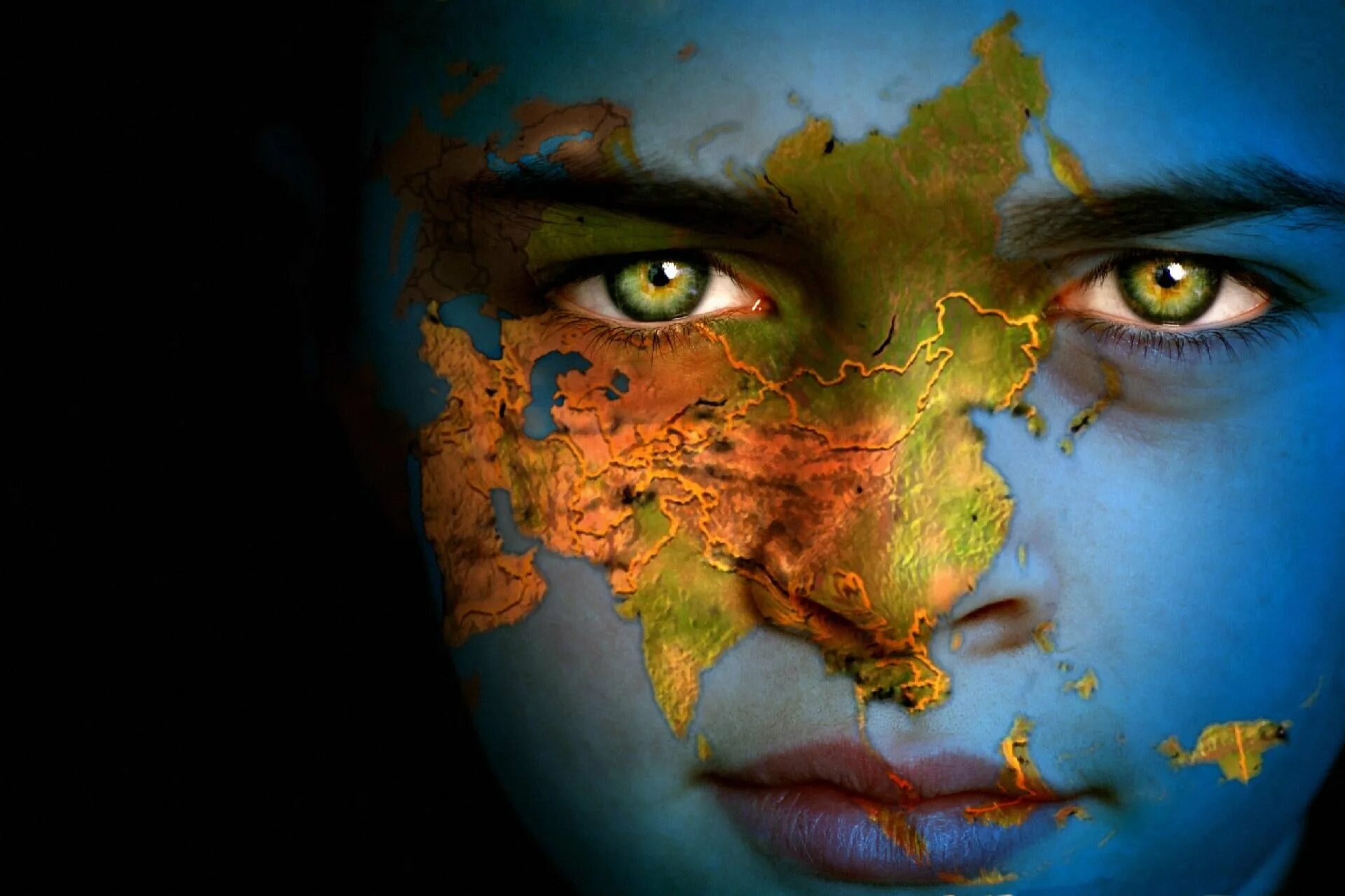 You can be the world. A face to the World.
