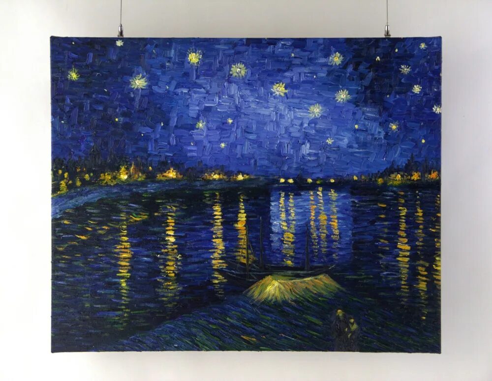 Ночь в монштаде счастливая случайность. Винсент Ван Гог, Звёздная ночь. Винсент Ван Гог ночь над роной 1888г. Звездная ночь над роной (1888). Ван Гог Звёздная ночь на роной.