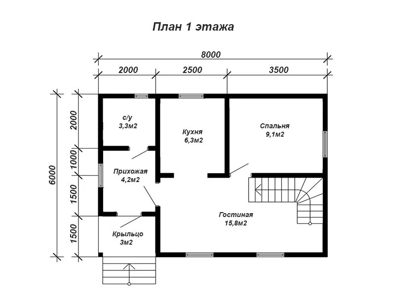 Дом 48 кв м планировка Дом 48 кв м планировка