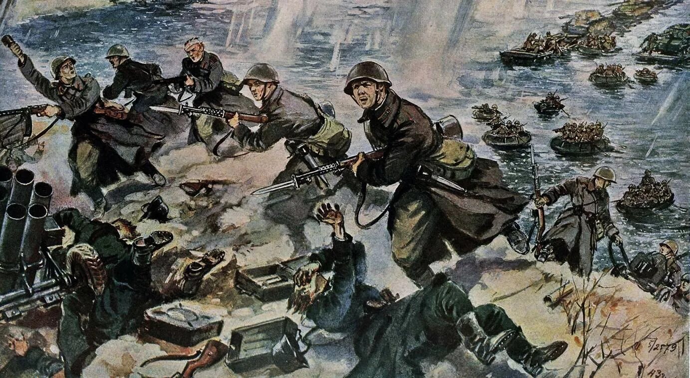 Битва шел в 3. Битва за днепр 1941-1945. непринцев форсирование днепра. битва за днепр победа. непринцев форсирование днепра картина.