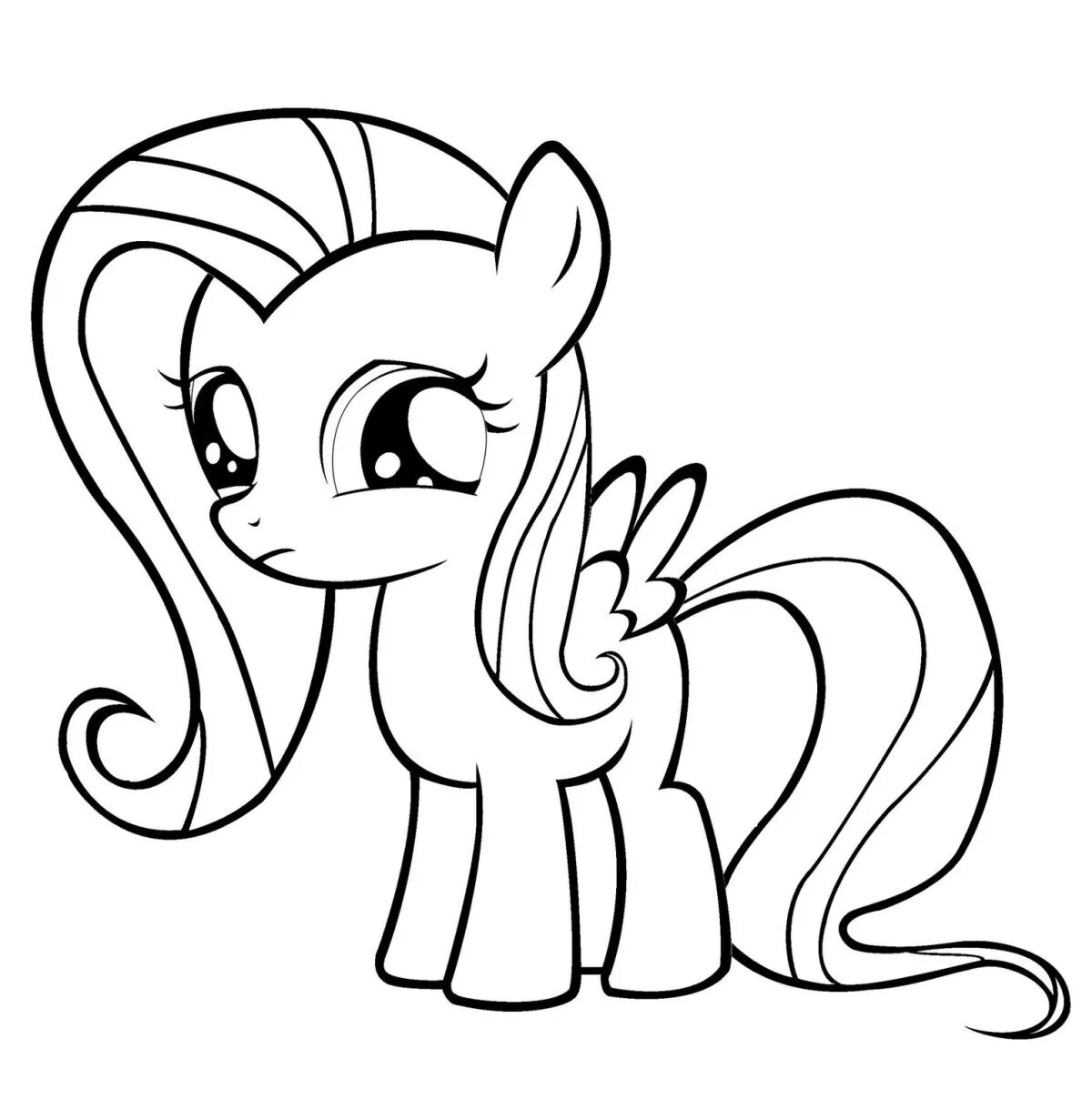 Раскраска пони Флаттершай. Раскраски мой маленький пони Флаттершай. My little Pony раскраска. Раскраска мой Литтл пони.