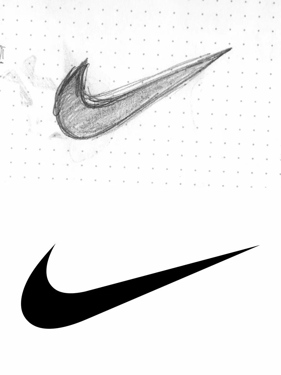 эскиз логотипа nike. надпись найк.