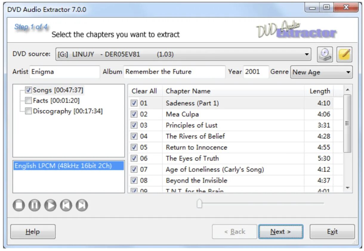 Dvd audio extractor