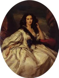 Wienczyslawa barczewska madame de jurjewicz - Franz Xavier Winterhalter - oil pa