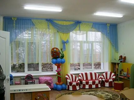 Современный детский сад шторы