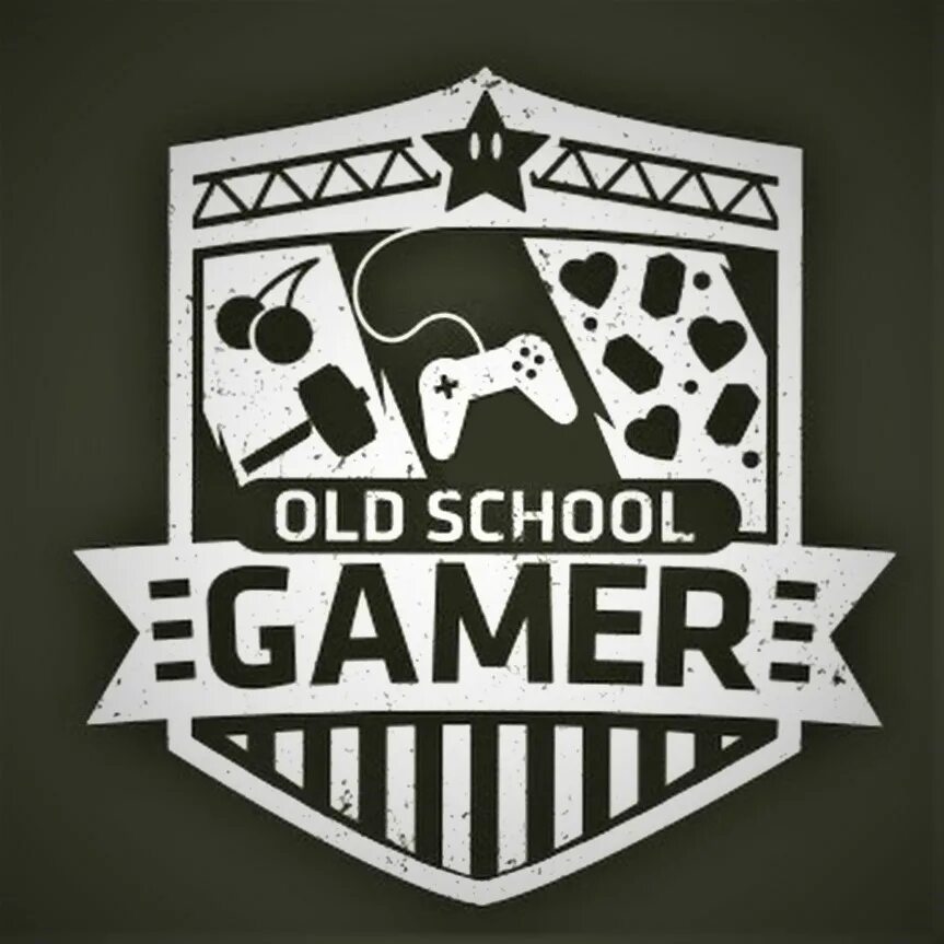 Old school life. Олд геймер. Old School Gamer. Игровой клуб logo. Олд скул логотип.