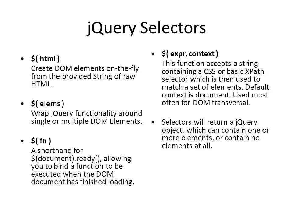 Jquery selector