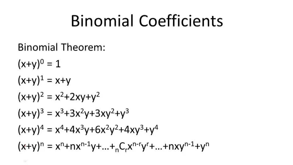 Binomial Theorem. Binomial coefficient. Binomial Expansion Formula. Binomial coefficient Formula. Раскрыть бином ньютона