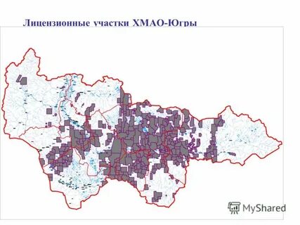 Карта месторождений хмао
