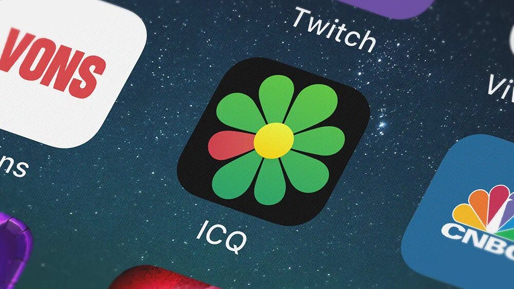 ICQ 2020. ICQ 2022. ICQ 2021. Значок аськи.