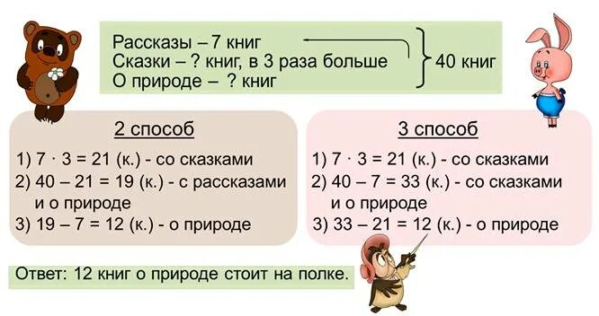 Три способа решения задачи