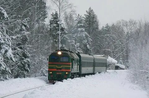 Электричка зима