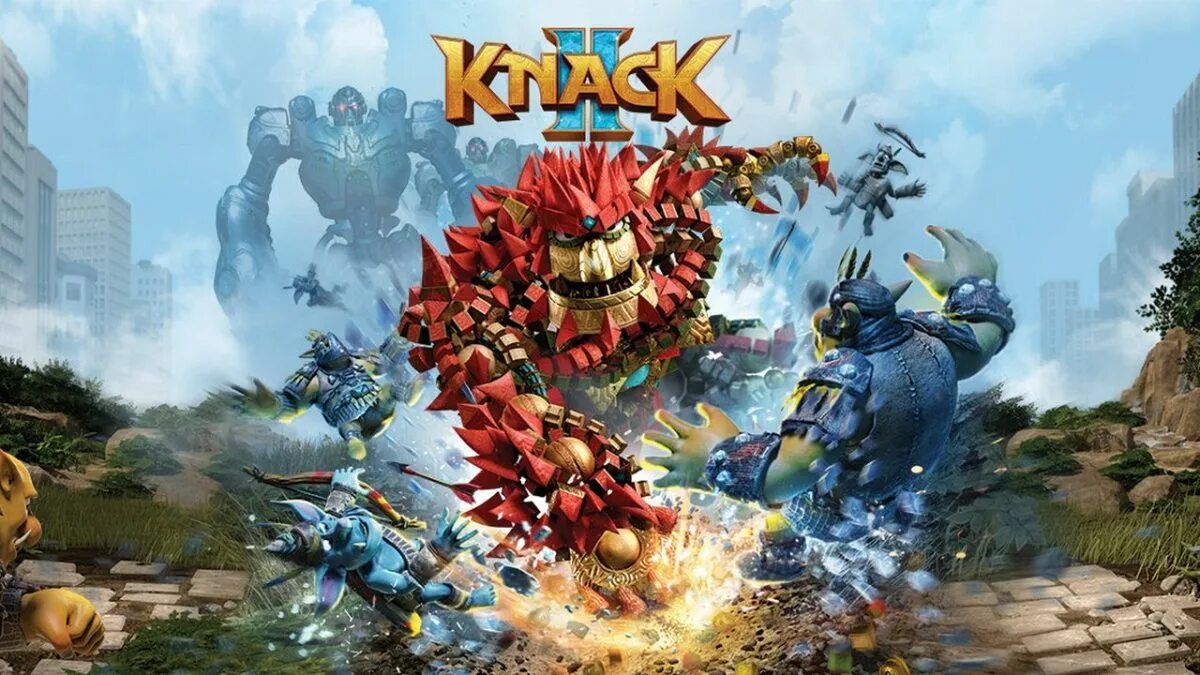 Игры на двоих пс 4. Игра Knack 2. Sony Knack 2. PLAYSTATION Knack 2. Knack герои.