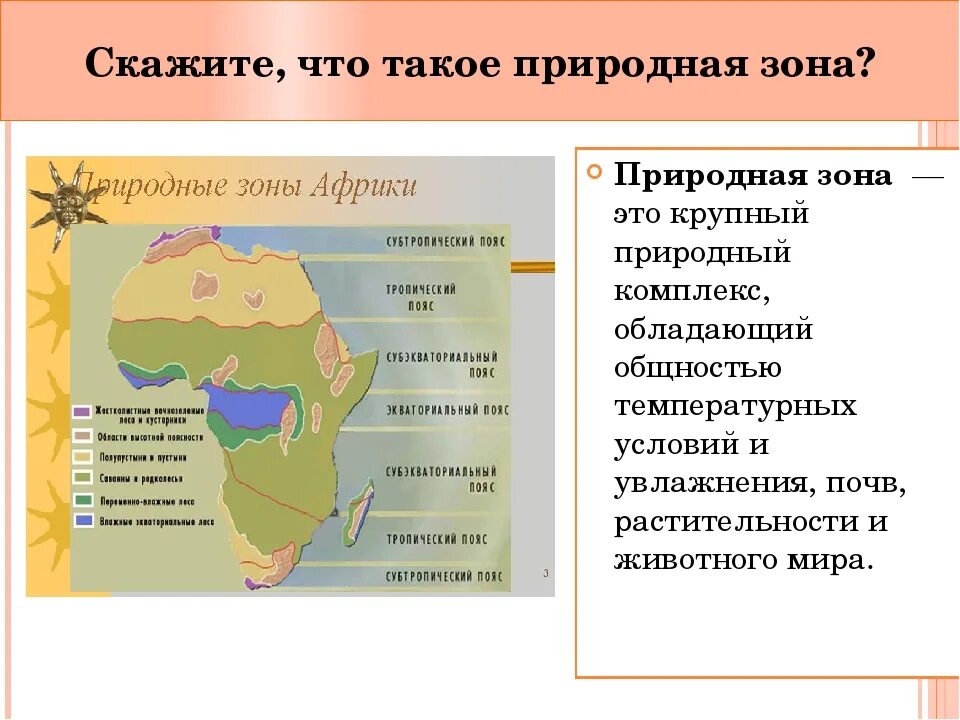 Занимает обширные равнины африки природная зона