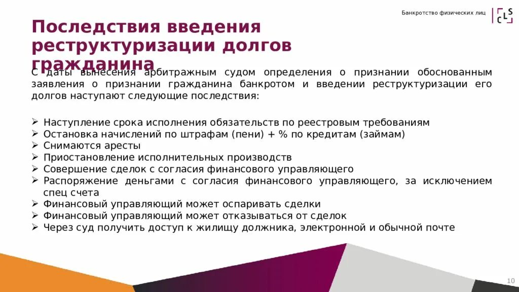 Последствия списания долгов