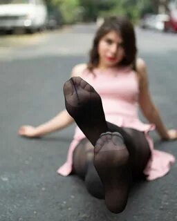 Foot nylon видео