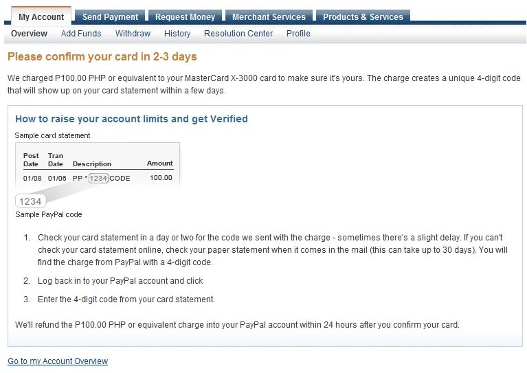 Click to confirm. PAYPAL account. Confirm your PAYPAL account. Верификация PAYPAL. Enter your 4-Digit code.