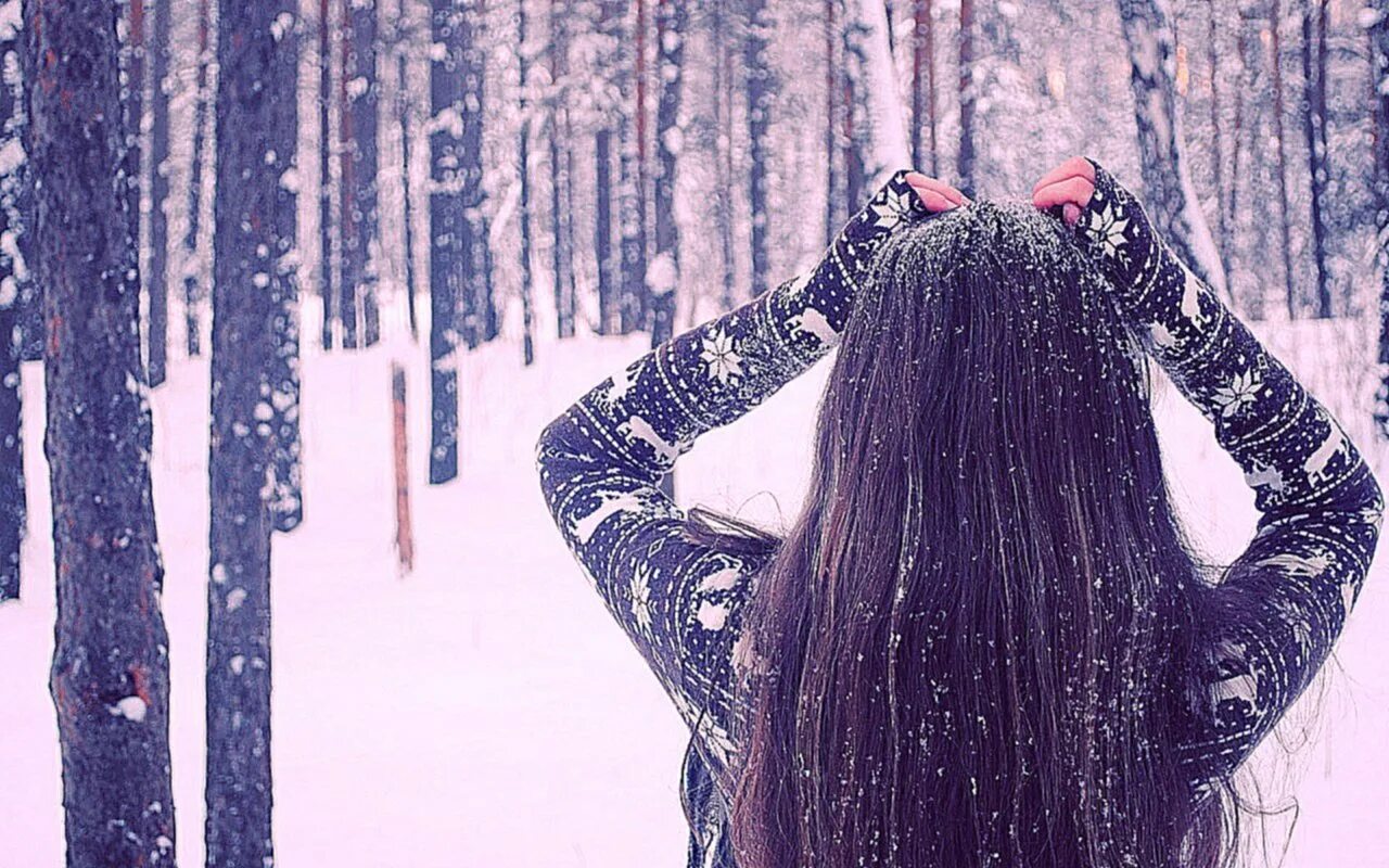 Картинки девушек зимой без лица. Картинки девушек зимой без лица